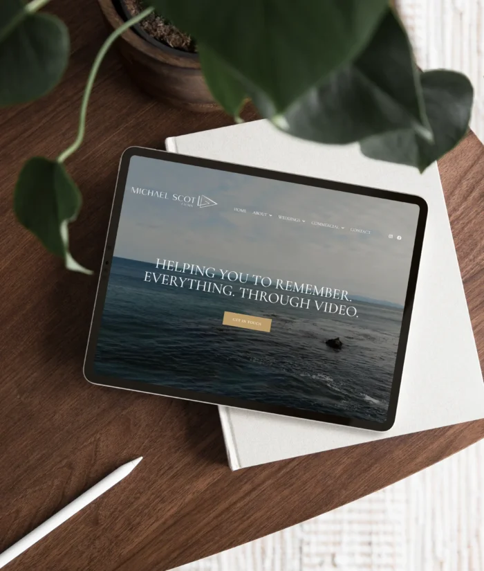 Michael Scot Films iPad Mockup
